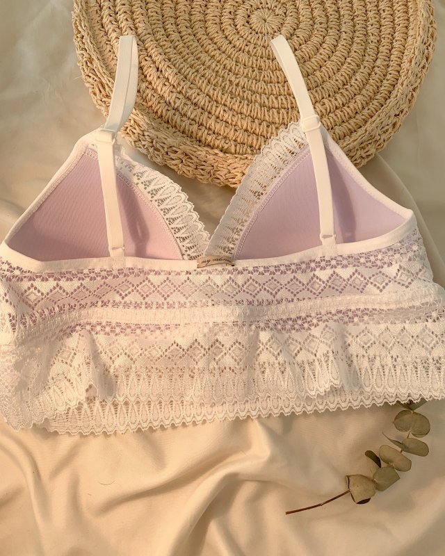 TOP PRETTY LACE BLANCO